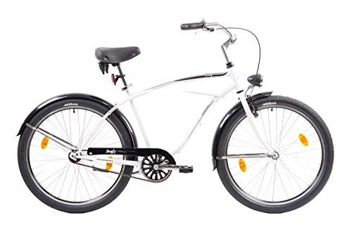 Biciclette da città : F.lli Schiano Lazy, Bici da Citta Uomo, Bianco, 26