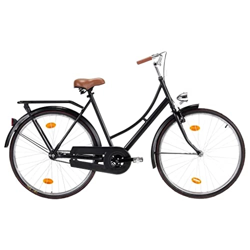Biciclette da città : FAMIROSA Bicicletta Olandese 28 Pollici Telaio Ruota 57 cm Donna