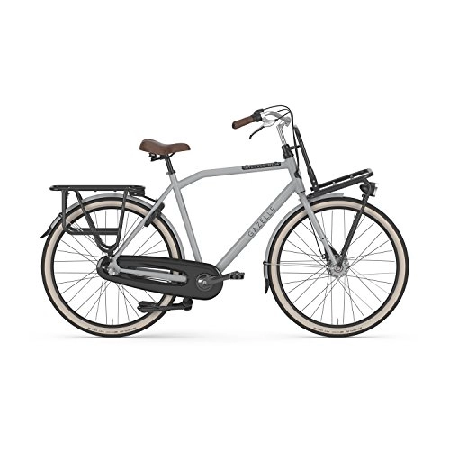 Biciclette da città : Gazelle Heavy Duty NL - Bicicletta da città da uomo, 7 marce, 2016, Uomo, grigio., 54 cm