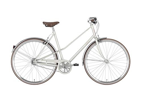 Biciclette da città : Gazelle Van Stael - Bici da Donna Retro Lifestyle 2020, Donna, Argento, 49 cm