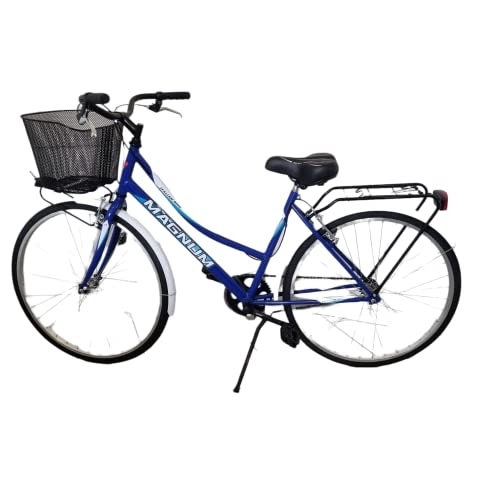 Biciclette da città : Generico Bicicletta Magnum Olanda 26"Blu E Bianca Senza Cambio