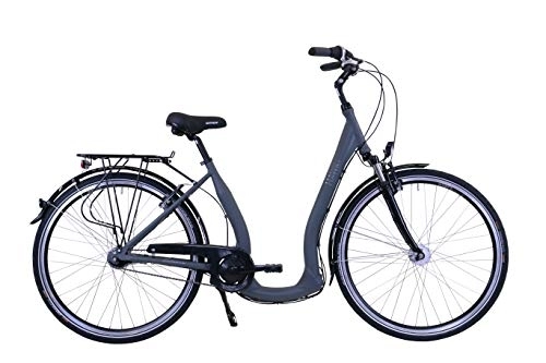 Biciclette da città : HAWK City Comfort Deluxe (grigio, 26 pollici) 7G
