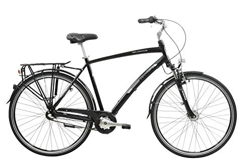 Biciclette da città : Leader Evobike - Bici City Bike 28'' Uomo Urban Black