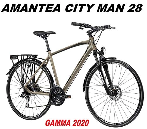 Biciclette da città : LOMBARDO BICI AMANTEA City Man Ruota 28 Shimano ACERA 24V Gamma 2020 (46 CM)