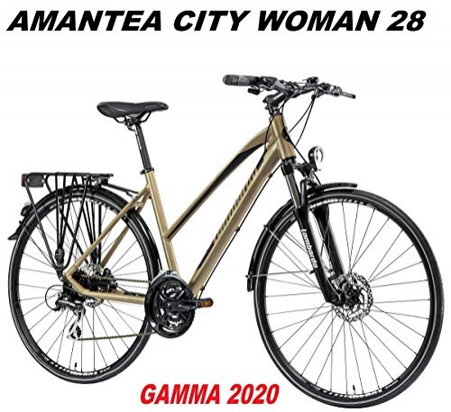 Biciclette da città : LOMBARDO BICI AMANTEA City Woman Ruota 28 Shimano ACERA 24V Gamma 2020 (43 CM)