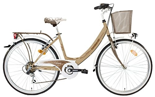 Biciclette da città : Lombardo City Bike 26" Rimini 26 6V LightBrown / BrownGlossy