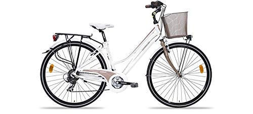 Biciclette da città : Lombardo City Bike 28" Mirafiori 270 D 21V White / Warm Misura 19