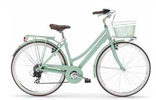 Biciclette da città : MBM Boulevard 836D / 18, Bici Donna, Verde (Menta A13), Taglia Unica
