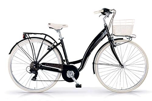 Biciclette da città : MBM Primavera Mono 26 all 6V, Bici Unisex Adulto, Nero A01, XX