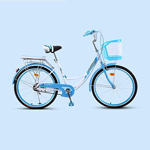 Biciclette da città : MOBDY Bicicletta daDonna Bici da 20 Pollici Pendolare Citt Retro Ladies Student Grils Leisure LigCar2020 New Safer-Blue_20_inch