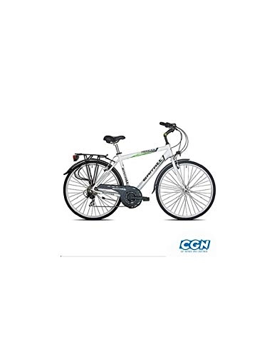 Biciclette da città : Motodak Velo Vtc Trekking c430 Uomo Nekkar Carratt Bianco t60 Alluminio tx35