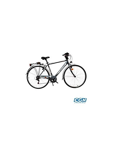 Biciclette da città : Motodak Ville City C480 Uomo People Carratt Grigio T56 Acciaio TZ50 6 V Rigid