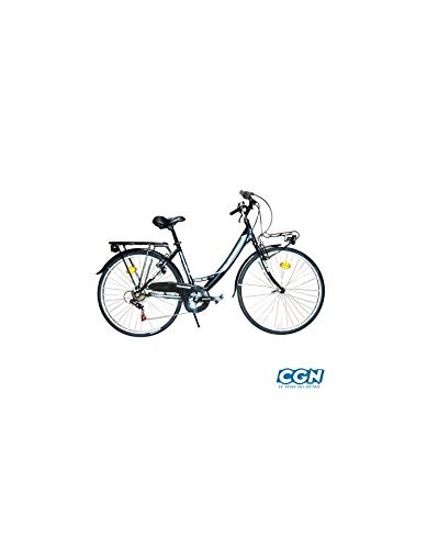 Biciclette da città : Motodak Ville City s120 26" Dame Stucchi Nero T46 Acciaio tz50 6v