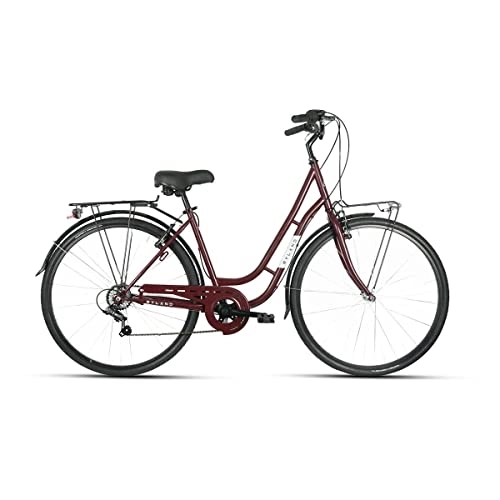 Biciclette da città : MYLAND City Bike DOSSO 28.3 28'' 7v Donna Rosso Taglia M (City)