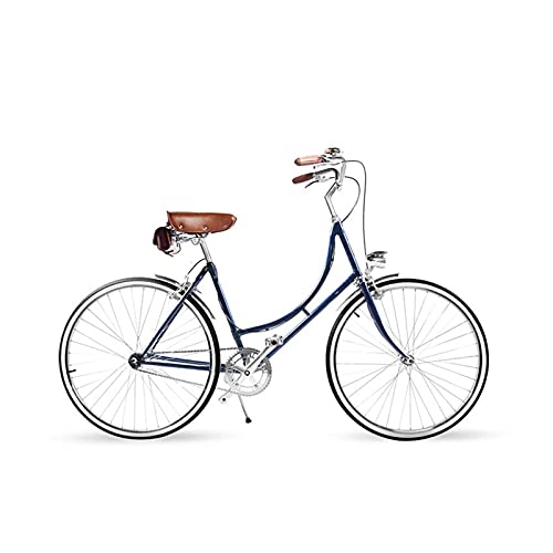 Biciclette da città : paritariny Biciclette Complete di Cruiser, Bike per Il Tempo Libero per Il Tempo Libero della Bici da Donna da Donna Personalizzata retrò (Color : Deep Blue, Size : 1)