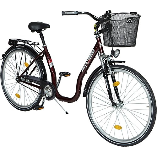 Biciclette da città : Performance City Bike tiefeinsteiger Sylt, 26 / 28 Pollici, 1 velocità, Freno a contropedale 66, 04 cm (26 Pollici)