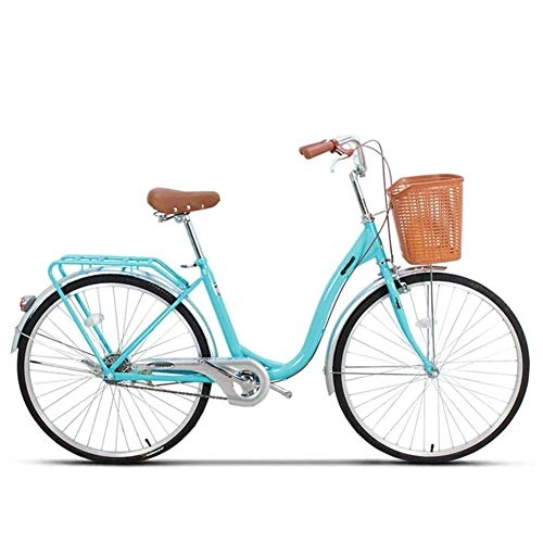 Biciclette da città : Ti-Fa Bici da Città Bicicletta con Cesto Donna City Bike Retro- Ruote 20 / 24 / 26", Telaio in Alluminio, V-Brake, 20 inch