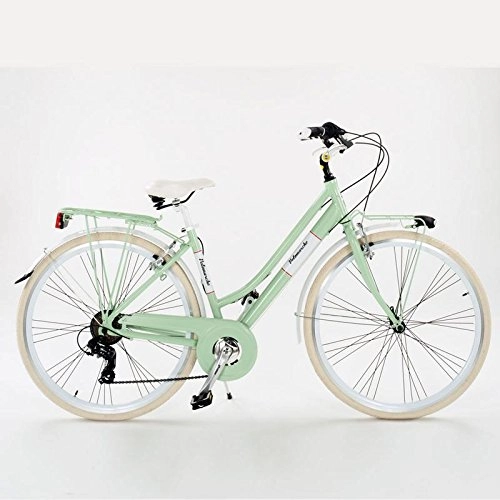 Biciclette da città : Velomarche Bicicletta Summer Donna con Telaio in Alluminio