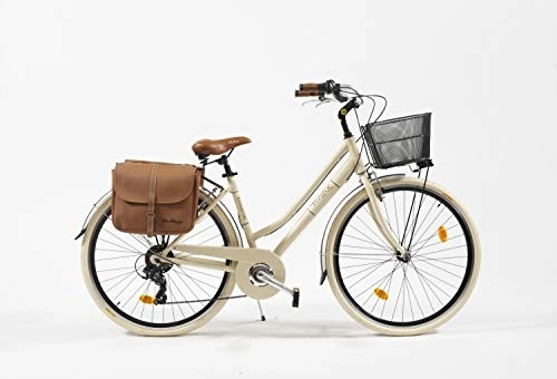 Biciclette da città : VENICE - Bicicletta da città "I Love Italy", 28", 605, in alluminio, colore: Beige