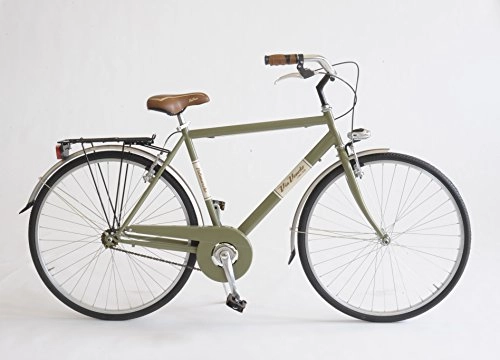 Biciclette da città : Via Veneto Bicicletta 603 Uomo Made in Italy (Taglia Telaio 54, Verde Oasi)
