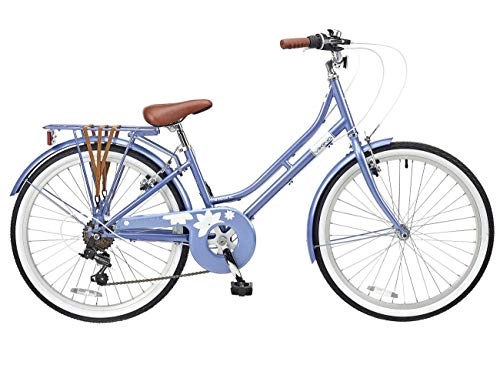 Biciclette da città : Viking Paloma - Bicicletta tradizionale olandese da 24", ruota Lilla