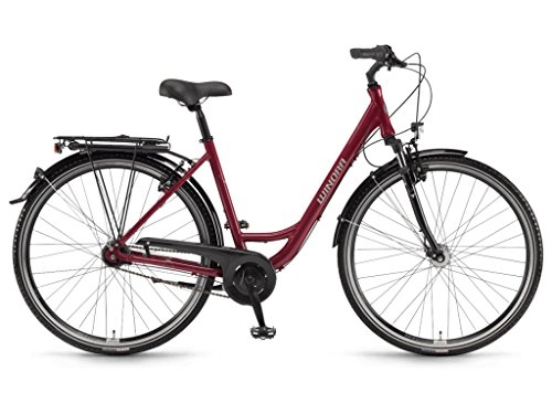 Biciclette da città : winora Bicicletta Hollywood donna 28'' 7v rosso taglia 50 2018 (City) / Bycicle Hollywood woman 28'' 7s red size 50 2018 (City)