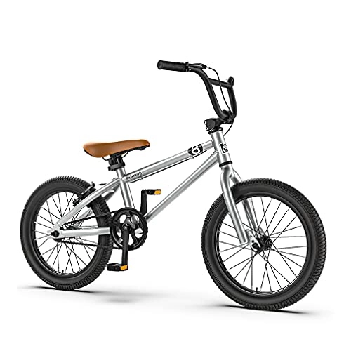 BMX : 16 / 20 Pollici Bicicletta per Bambini Bici Bimbo Ruote Ausiliarie Rimovibili Sedile Regolabile Mountain Bike Adatta A Bambini di età Superiore A 6 Anni