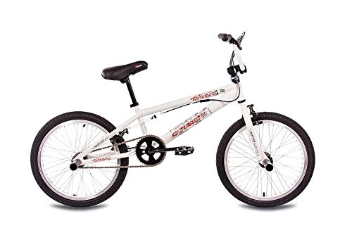 BMX : CHRISSON 20" Bici BMX Diablo 360º Sistema ROTORE Freestyle Bianco (w) - 50, 8 cm (20 Pollici)