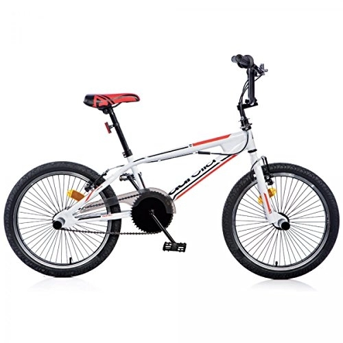 BMX : Dino Bikes BMX 20" Adulti Unisex BMX Metallo Nero, Rosso Bicicletta (Propenso, BMX, Metallo, Nero, Rosso, 50, 8 cm (20"), Catena)