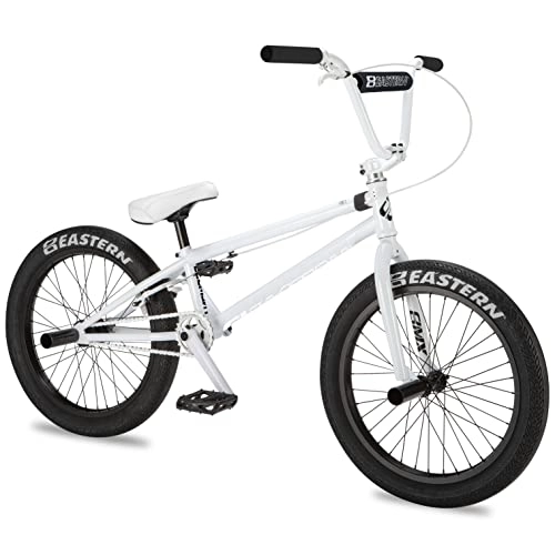 BMX : Eastern Bikes Element - Bicicletta BMX da 20", colore: bianco, telaio cromato completo e forchette Chromoly