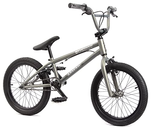 BMX : KHE BMX Arsenic - Bicicletta da 18 pollici, con rotore brevettato, colore: antracite, solo 10, 1 kg