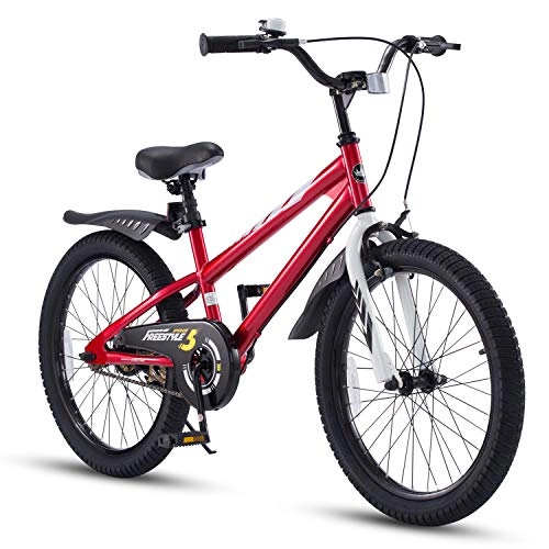 BMX : Royal Baby Bicicletta per Bambini Ragazza Ragazzo Freestyle BMX Bicicletta Bambini Bici per Bambini 20 Pollici Rosso