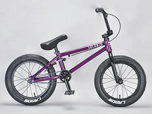 BMX : Soldato Bici BMX per bambini - Pneumatici Lagos da 16" per bambini e ragazze (Viola)