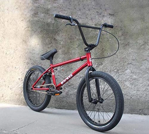 BMX : SWORDlimit 20"BMX Freestyle per Ciclisti Principianti e avanzati, Telaio in Acciaio al Cromo-molibdeno ad Alta Resistenza, Cambio BMX 25x9T con Freni Posteriori a Forma di U (Rosso)