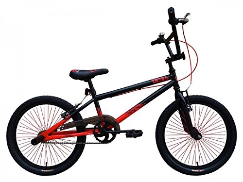 BMX : Tiger - Urban Culture - mod. UCX2 - Bicicletta BMX con ruote da 20", colore: nero / rosso