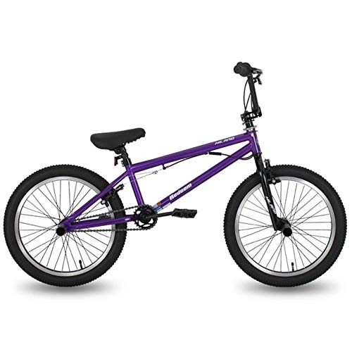 BMX : XZM 10 Color&Series 20'' BMX Bike Freestyle Steel Bicycle Bike Double Caliper Brake Bike, Purple
