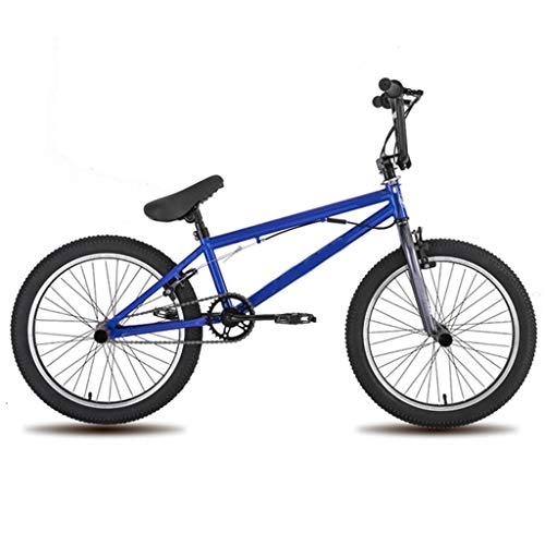 BMX : Zhangxiaowei Freestyle Acciaio Biciclette Doppio Gauge per Bambini per Adulti Bicycling Ragazzi e Ragazze Blu Bike 20 Pollici, Blu