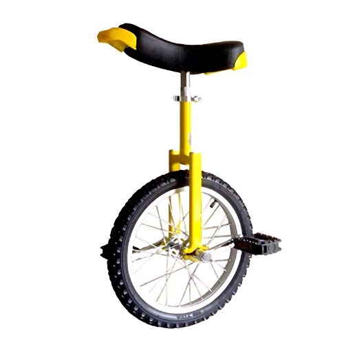 Monocicli : 16 Pollici Monociclo Adulti di Spessore in Lega di Alluminio Carriola, Adatto ad Altezza di 115 cm - 150 cm (Color : Yellow, Size : 16inch)
