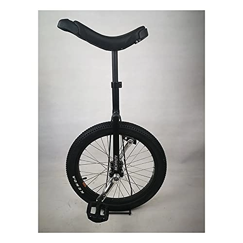 Monocicli : Bici Monociclo 20 Pollici Design Ergonomico Ruota Monociclo con Pedali Antiscivolo in Nylon Ruota Trainer Monociclo Robusto Telaio in Acciaio, Tubo Sella in Lega di Alluminio E Manovella Cyclette Bi