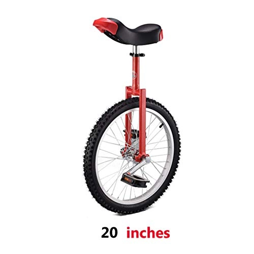 Monocicli : Exercise bike per Bambini per Adulti Monociclo, Monociclo, 20-inch monoruota bilanciato Automobile Sportiva, da 20 Pollici, Bianca, 20 Inches