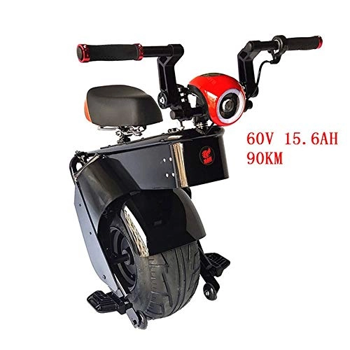 Monocicli : GJZhuan Potente Motorino Elettrico 1000W 60V Una Ruota Auto Bilanciamento Scooter Grandi Pneumatici Moto Elettriche Monociclo Scooter Adulti (Color : B, Size : 90KM)