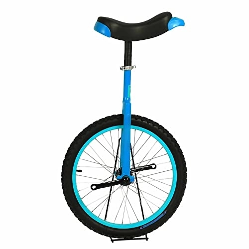 Monocicli : HXFENA Monociclo Regolabile, Bambini Adulti Principianti Equilibrio Esercizio in Bicicletta Ruota Fitness Acrobatica Pneumatico da Montagna Antiscivolo / 16 Inches / Blue