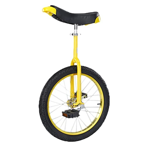Monocicli : HXFENA Monociclo, Skidproof Ciclismo Scooter Circo Acrobazie Cyclette Esercizio Di Equilibrio Sella Ergonomica Sagomata per Bicicletta / 20 Inches / Yellow