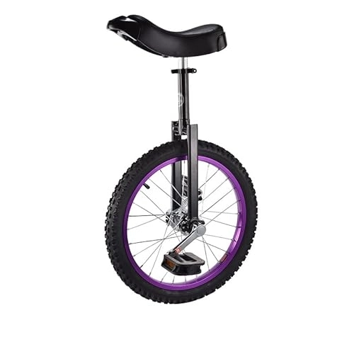 Monocicli : Leodun Monociclo Unicycles per Bambini, 16 / 18 Pollici Monocicli Monociclo Bici Divertente per Esercizi di Equilibrio Circo di Scooter Fitness, Sedile Regolabile, Carichi 150kg, Nero, 16in