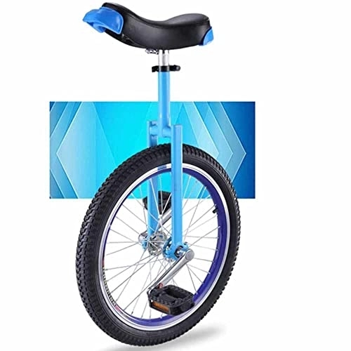 Monocicli : LJHBC Monociclo per Bambini / Adolescenti Regolabile in Altezza Ruota da 18" Ruota per Pneumatici in butile a Tenuta Ciclismo Sport all'Aria Aperta(Color:Blu)