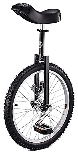 Monocicli : Monocicli per adulti e bambini, bicicletta unisex, da 50, 8 cm con ruote singole, per adulti, bilanciamento regolabile in altezza, ottimo compleanno, 5 colori (colore: nero)