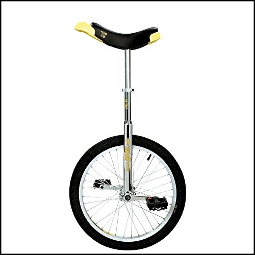 Monocicli : QU-AX monociclo 50, 8 cm Luxus Alufelge pneumatici nero / telaio cromato per bici / monociclo