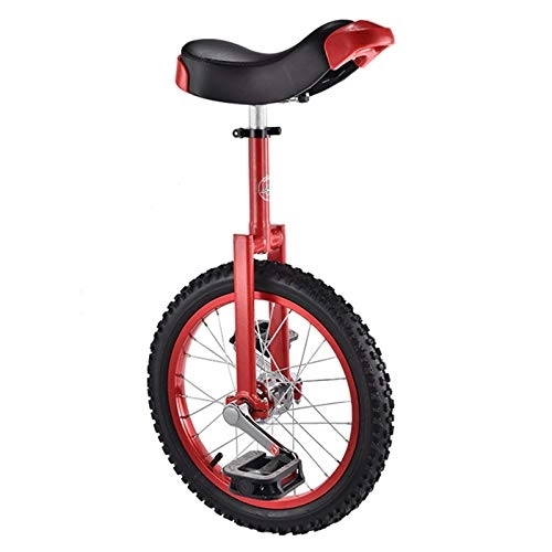 Monocicli : SJSF Y Monociclo Monociclos Regolabile in Altezza Bicicletta da 16 / 18 Pollici Tondo Singolo Bambini Adulti Esercizio di Ciclismo in Equilibrio con Sgancio Rapido, 18”