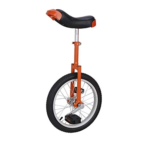 Monocicli : TTRY&ZHANG Adulti Monociclo Bambini Freestyle 16 Pollici Singolo Round Altezza Regolabile Balance Ciclismo Esercizio Arancione