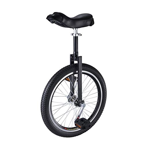 Monocicli : YYLL Monocicli Un Ciclo della Bici for Adulti Stand Bambino Uomo Teens Boy Rider Mountain Outdoor Monociclo Free Wheel (Color : Black, Size : 20inch-a)